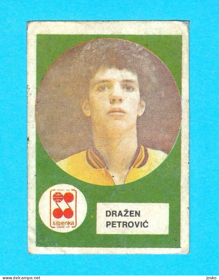 DRAZEN PETROVIC - Yugoslav Old Basketball ROOKIE Card MISSING BACK New Jersey (Brooklyn) Nets Portland Trail Blazers NBA - 1980-1989