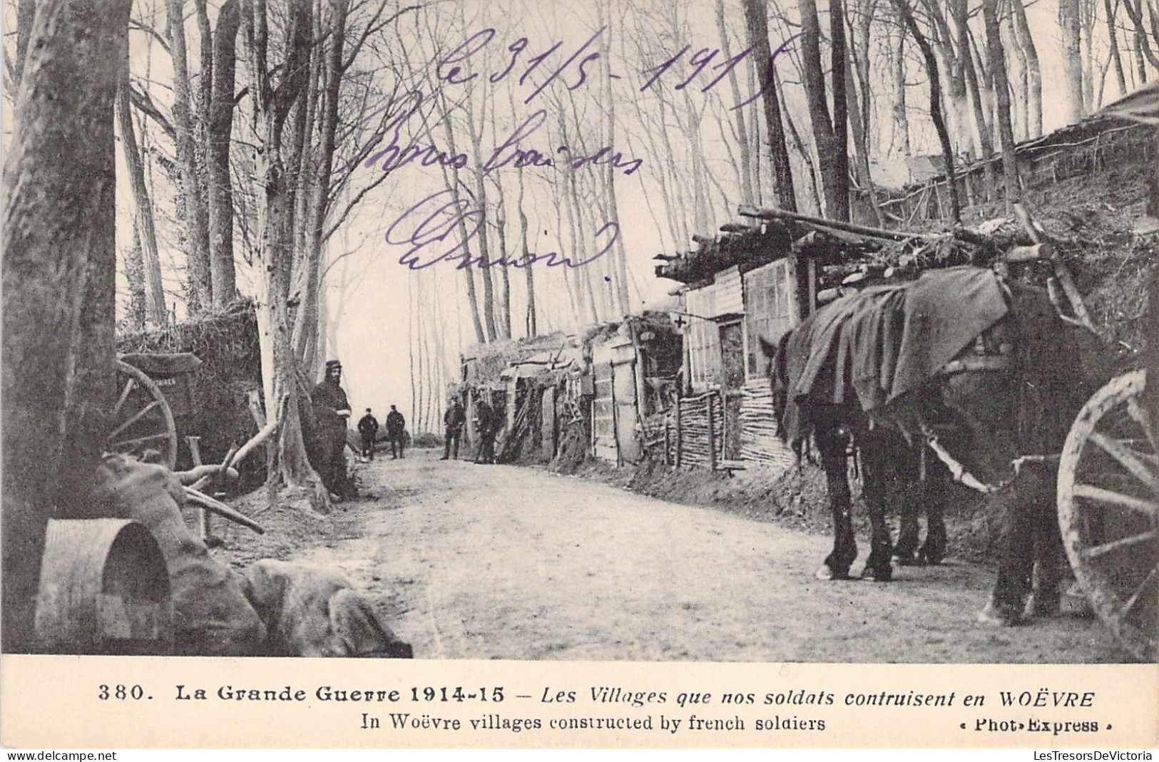 MILITARIA - Guerre - Les Villages Que Nos Soldats Construisent En WOËVRE  - Carte Postale Ancienne - Other Wars