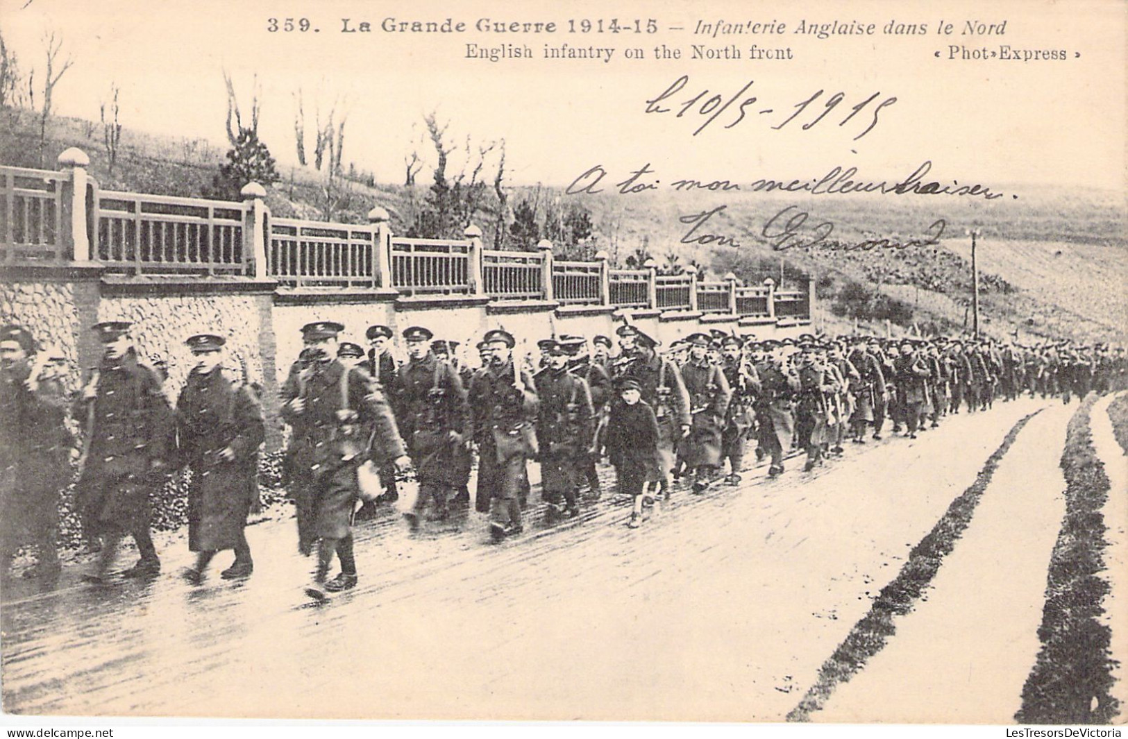 MILITARIA - Guerre - Infanterie Anglaise Dans Le Nord - Carte Postale Ancienne - Altre Guerre