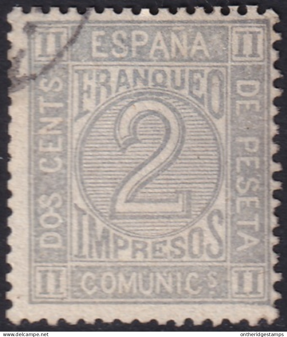 Spain 1872 Sc 176 Espana Ed 116 Yt 115 Used Light Cancel - Oblitérés