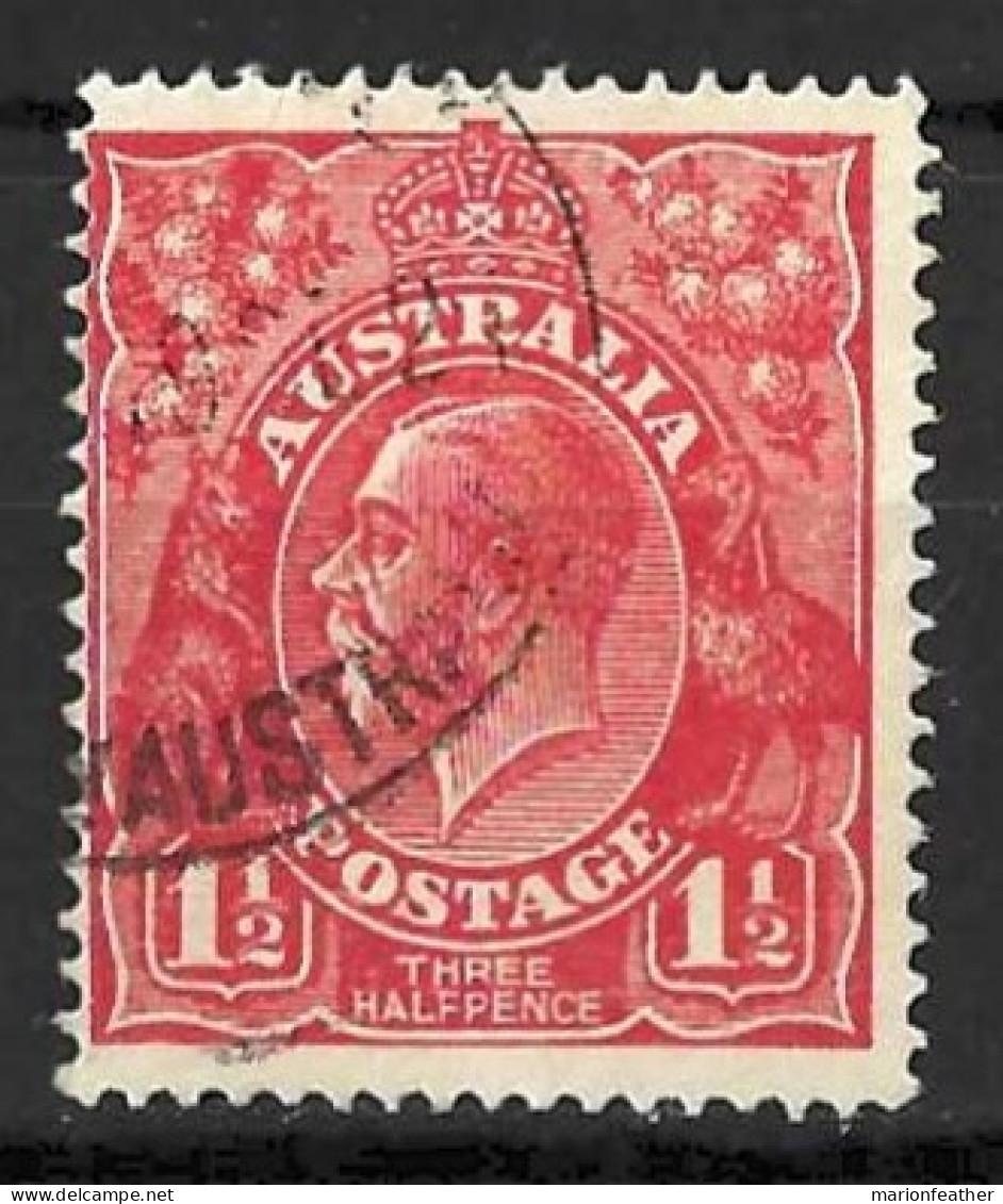 AUSTRALIA....KING GEORGE V..(1910-36...)..."..1924..."....HEAD....1 & HALFd......SG84.....CDS.....VFU.. - Oblitérés