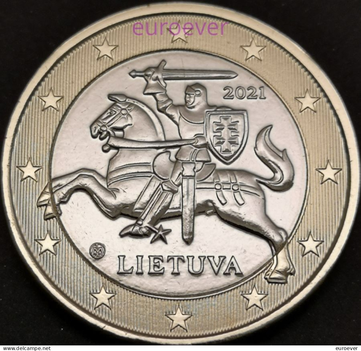 1 Euro 2022 Litauen / Lithuania UNC Aus BU KMS - Litauen