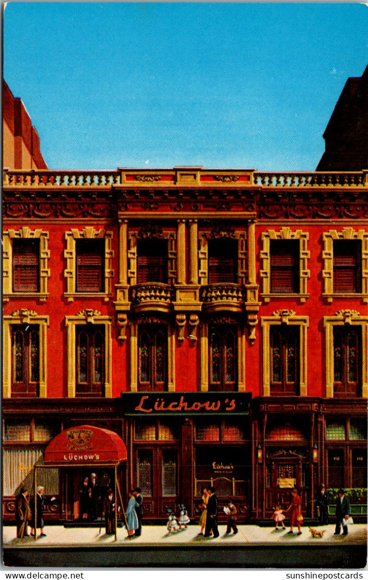 New York City Luchow's Famous Restaurant - Cafes, Hotels & Restaurants
