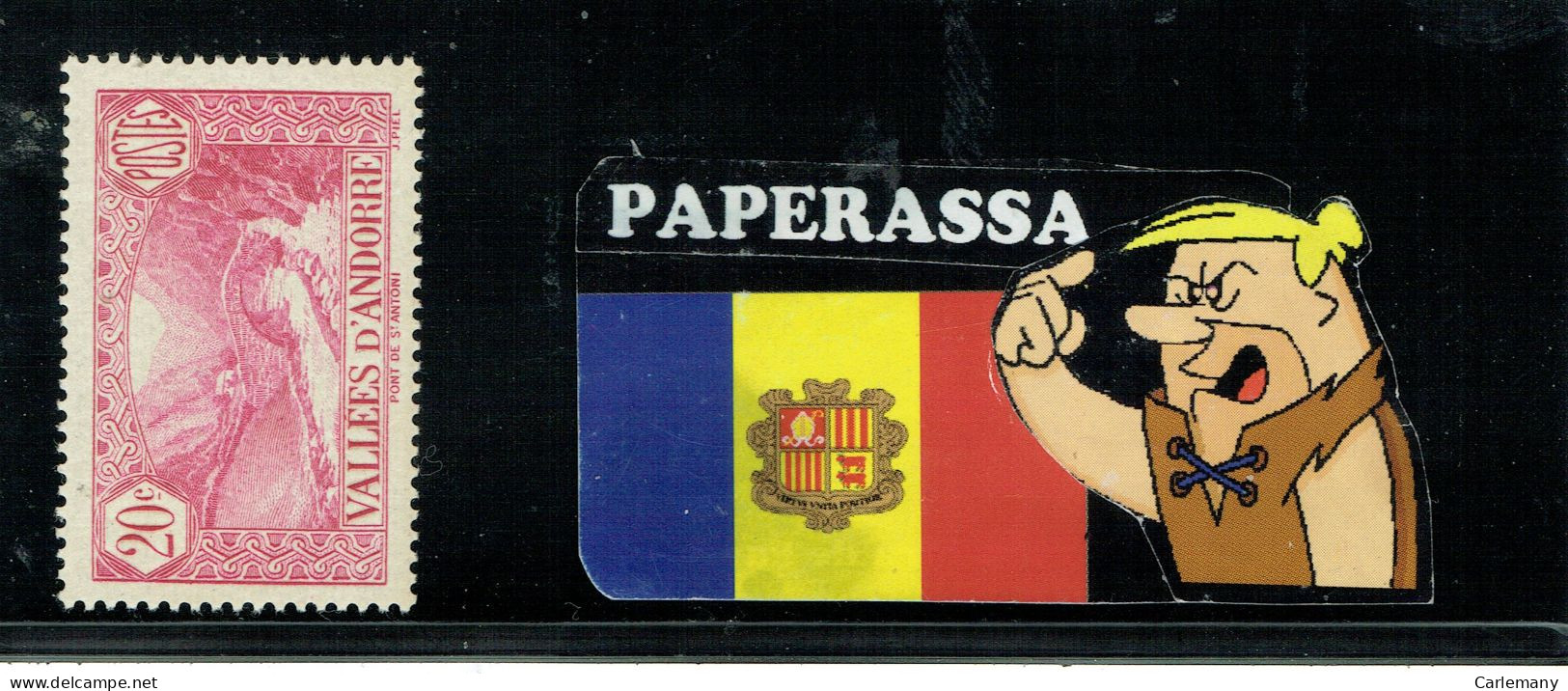 ANDORRA FR YVERT  30 NEUFS *** - Maschinenstempel (EMA)