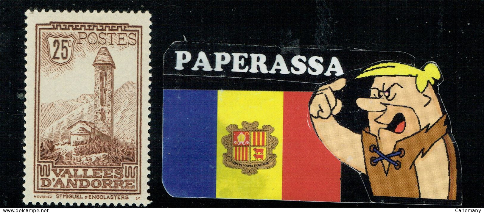 ANDORRA FR YVERT  31 NEUFS *** - Maschinenstempel (EMA)