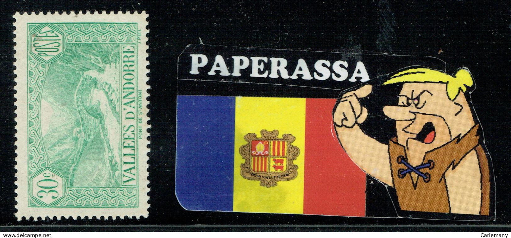 ANDORRA FR YVERT  32 NEUFS *** - Maschinenstempel (EMA)