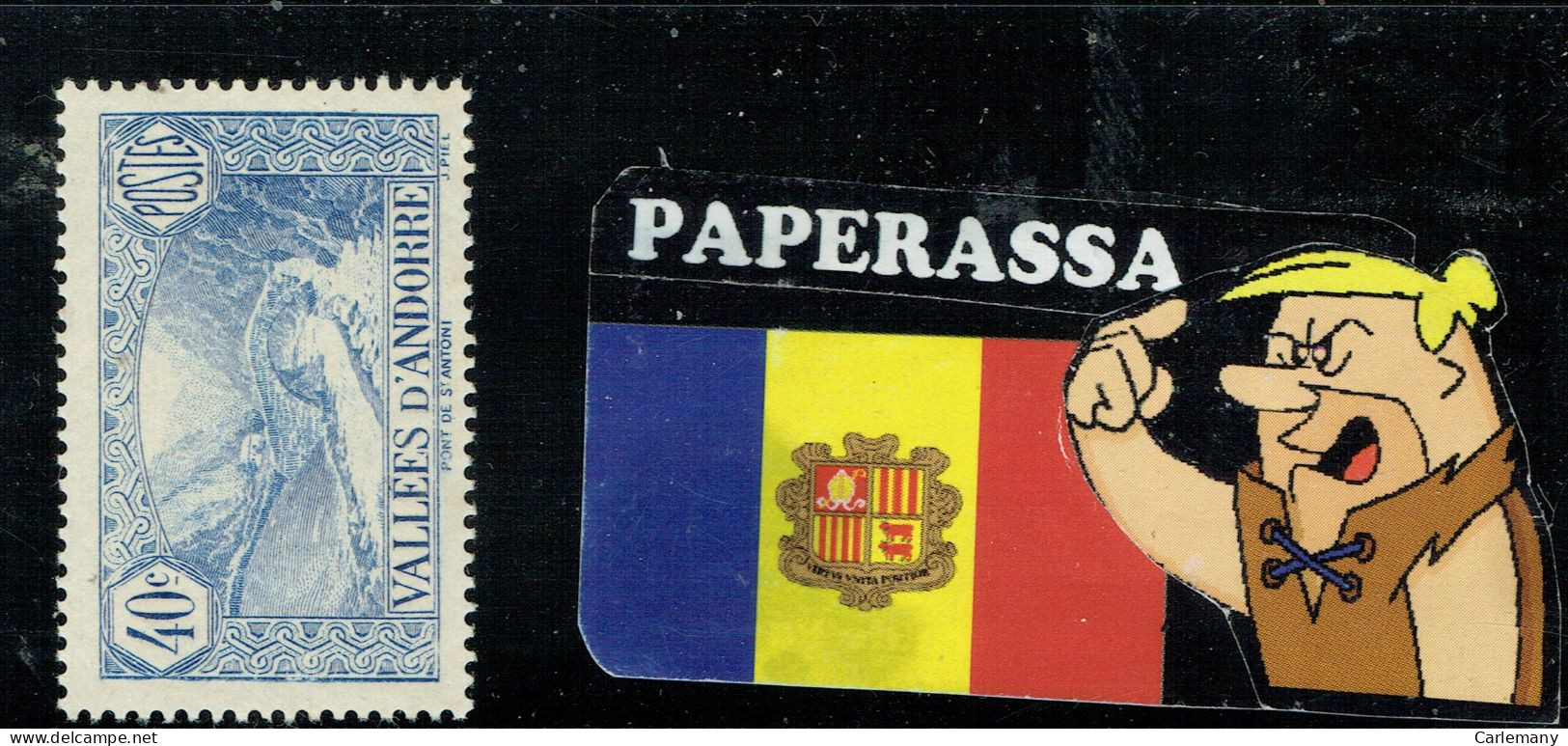 ANDORRA FR YVERT  33 NEUFS *** - Maschinenstempel (EMA)