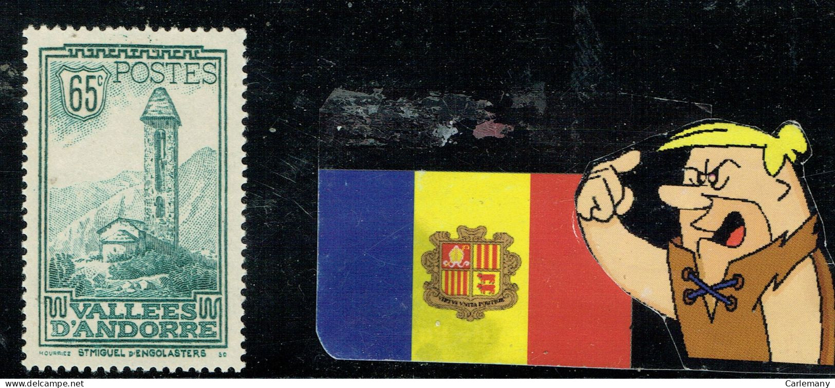 ANDORRA FR YVERT  36 NEUFS *** - Maschinenstempel (EMA)