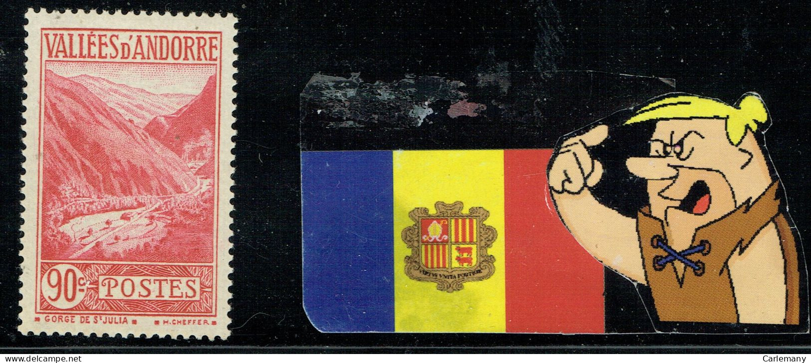 ANDORRA FR YVERT  38 NEUFS *** - Maschinenstempel (EMA)