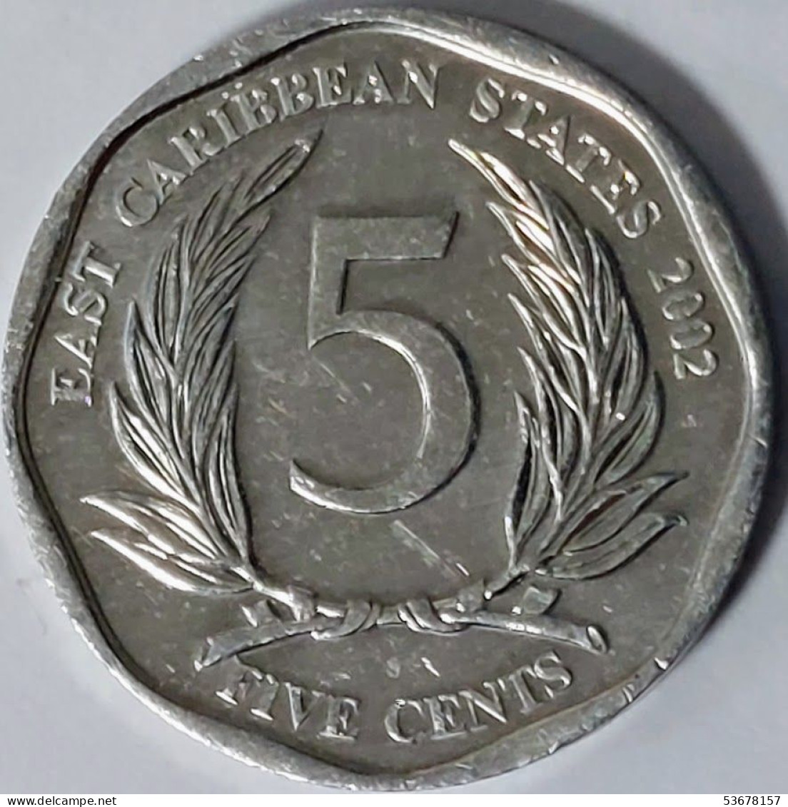 Eastern Caribbean States - 5 Cents 2002, KM# 36 (#2036) - Caraïbes Orientales (Etats Des)