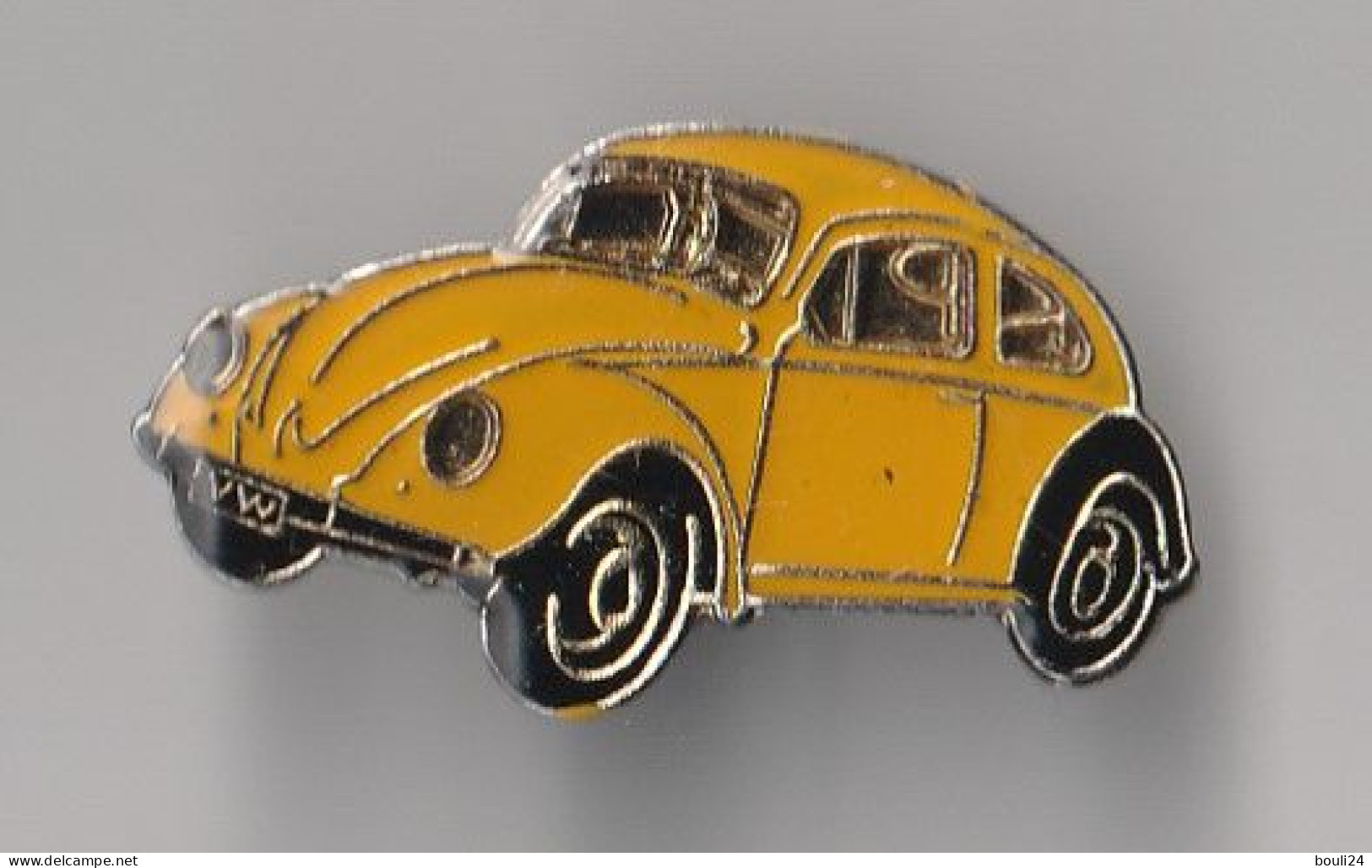 PIN'S THEME AUTOMOBILE  VOLSKWAGEN  COCCINELLE JAUNE - Volkswagen