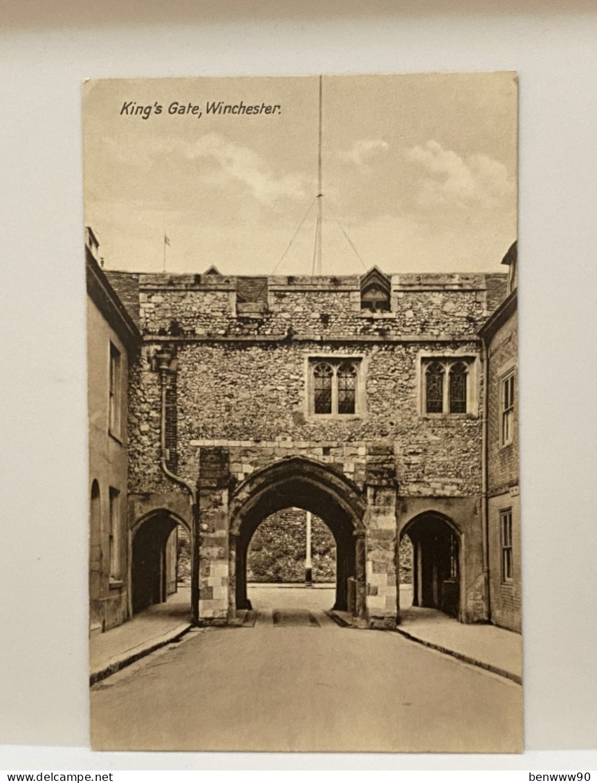 King’s Gate, Winchester Hampshire Postcard, Woolstone Bros - Winchester