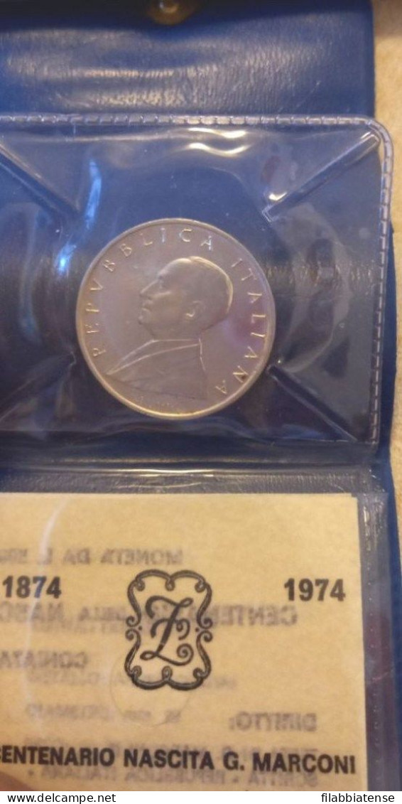 1974 - Italia 500 Lire Marconi   ------ - Commémoratives