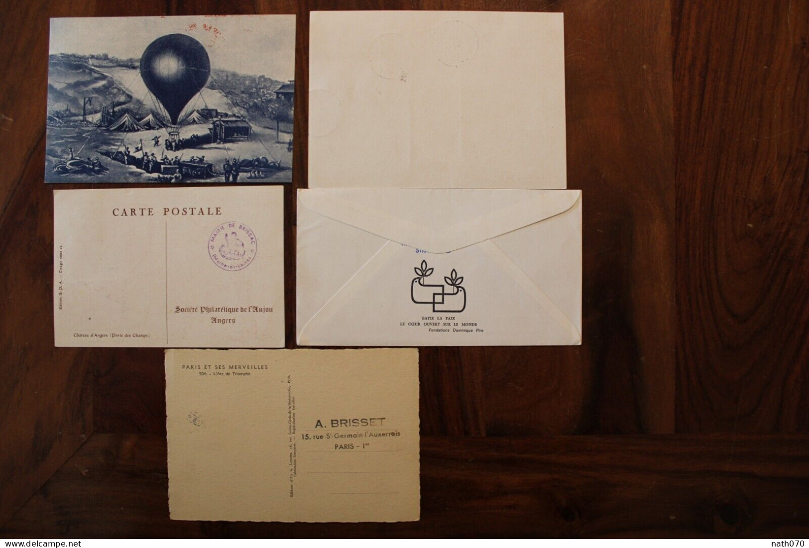 Lot 5 Enveloppes France Cover Air Mail Poste Aérienne - Other & Unclassified