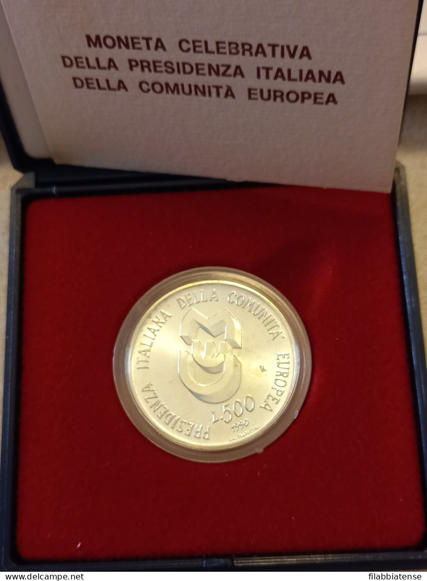 1990 - Italia 500 Lire Presidenza Comunità Europea   Fdc    ------ - Commémoratives