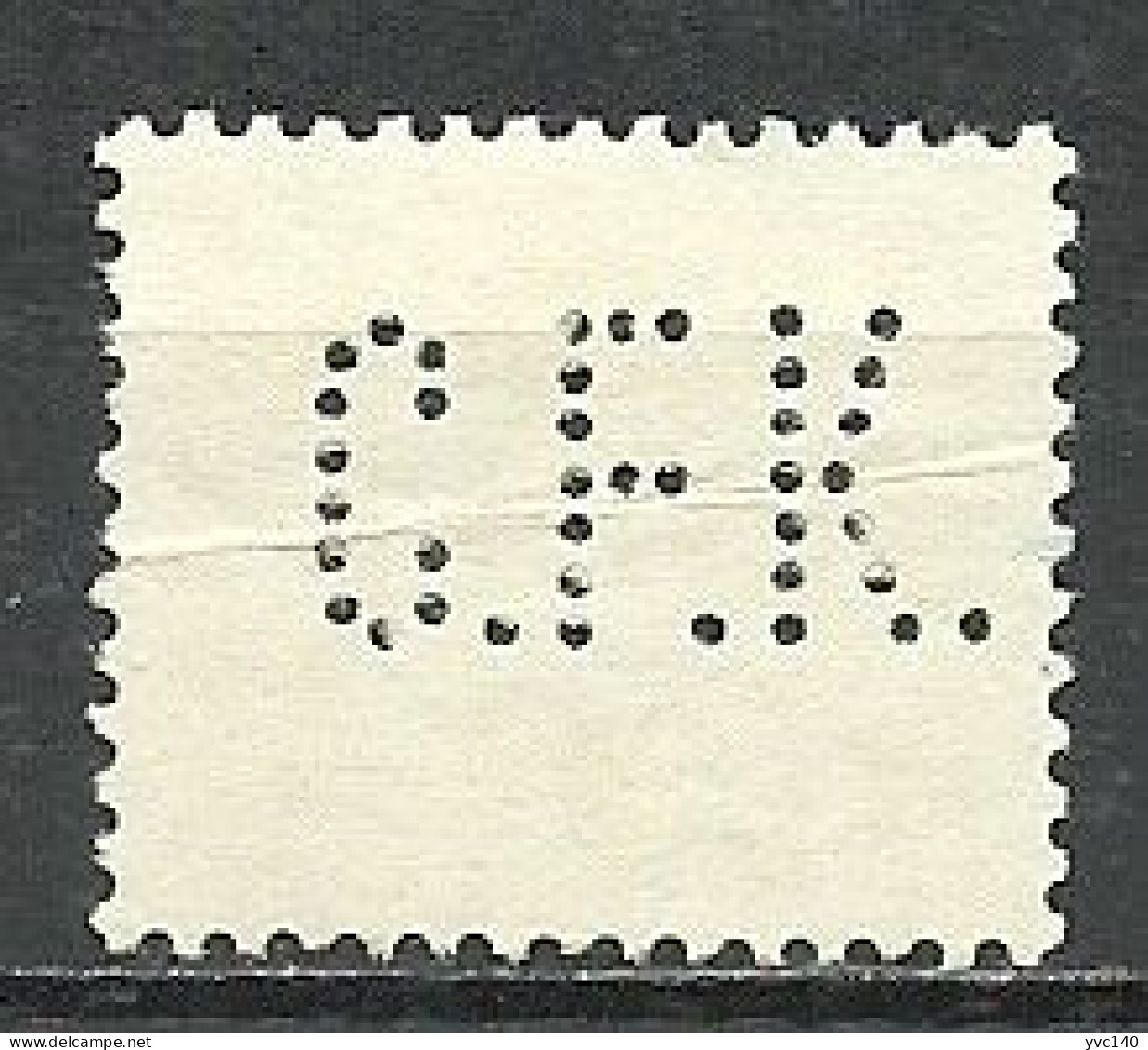 Denmark; 1933 Issue Stamp "Perfin" - Perforiert/Gezähnt