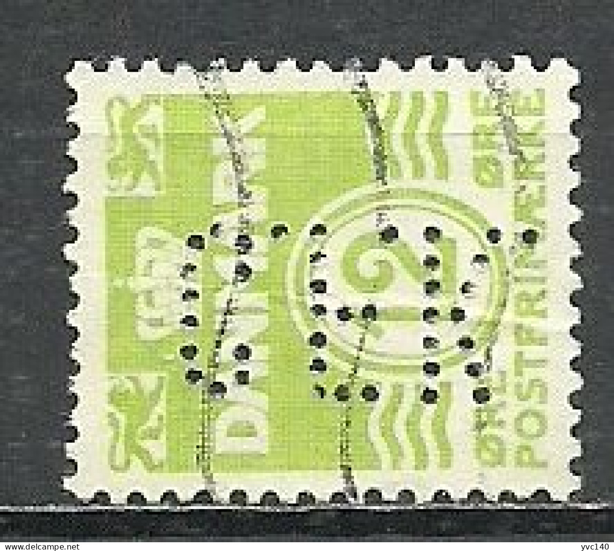 Denmark; 1933 Issue Stamp "Perfin" - Perfin