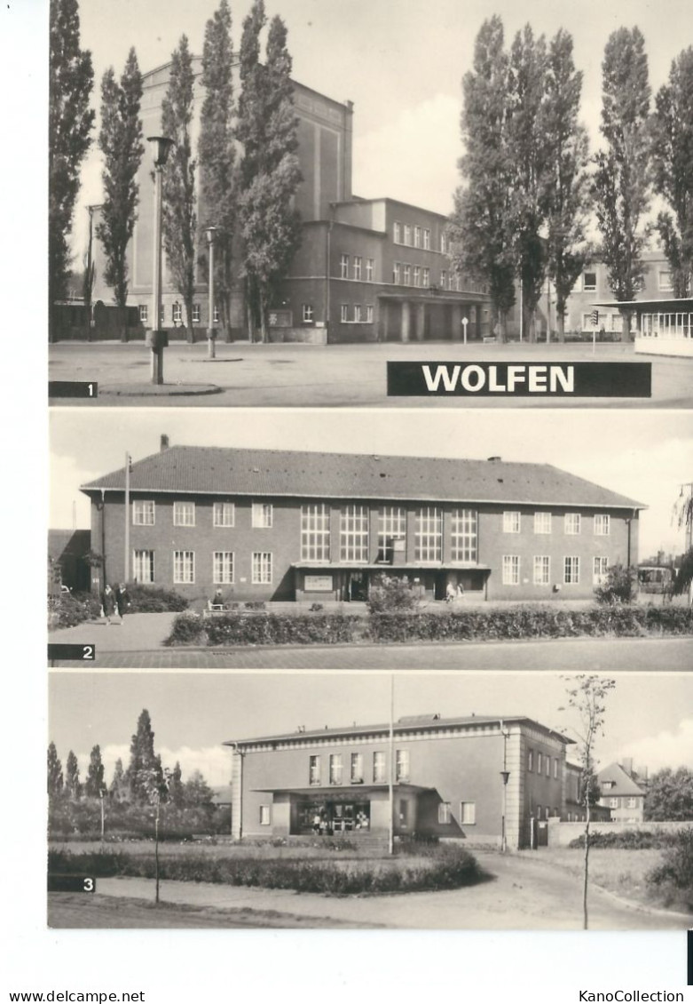 Wolfen, Theater Der Werktätigen, Bahnhof, Filmtheater, DDR, Nicht Gelaufen - Wolfen