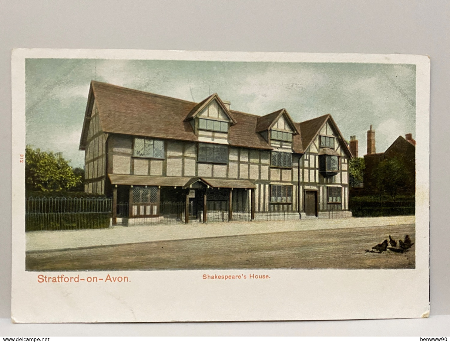 Shakespeare's Birthplace House, Stratford On Avon Postcard - Stratford Upon Avon