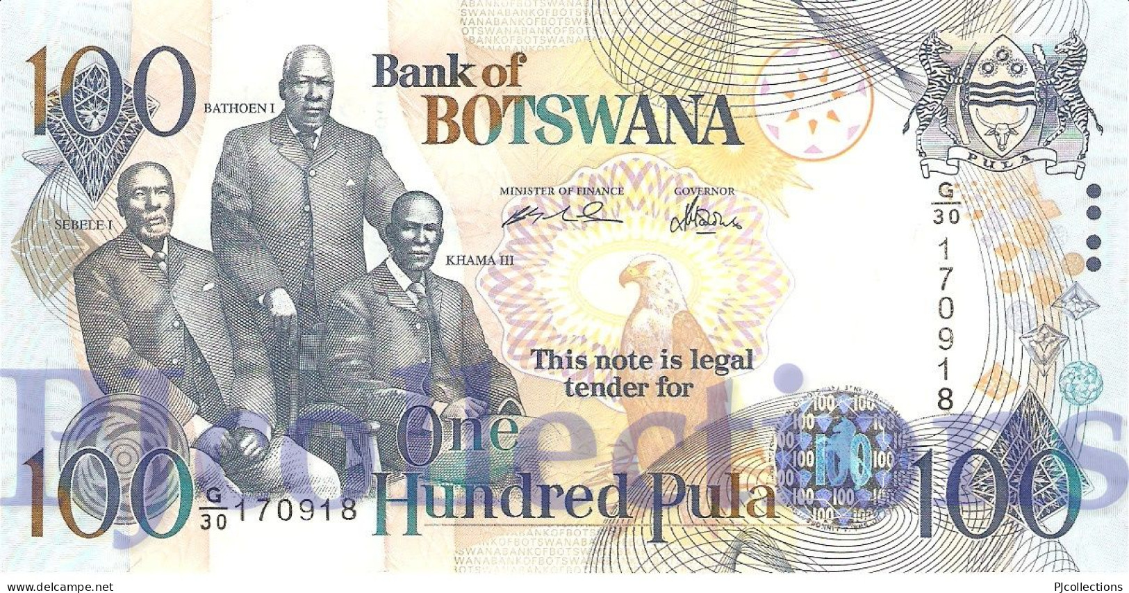 BOTSWANA 100 PULA 2004 PICK 29a UNC - Botswana