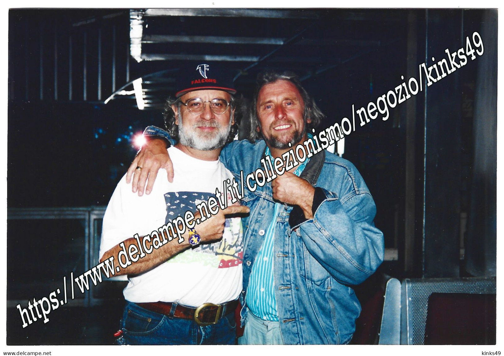 668> MAURO CHIARI (Pecore Nere) E DOUGIE MEAKIN (Motowns) = FOTOGRAFIA ORIGINALE 1995 - Photos