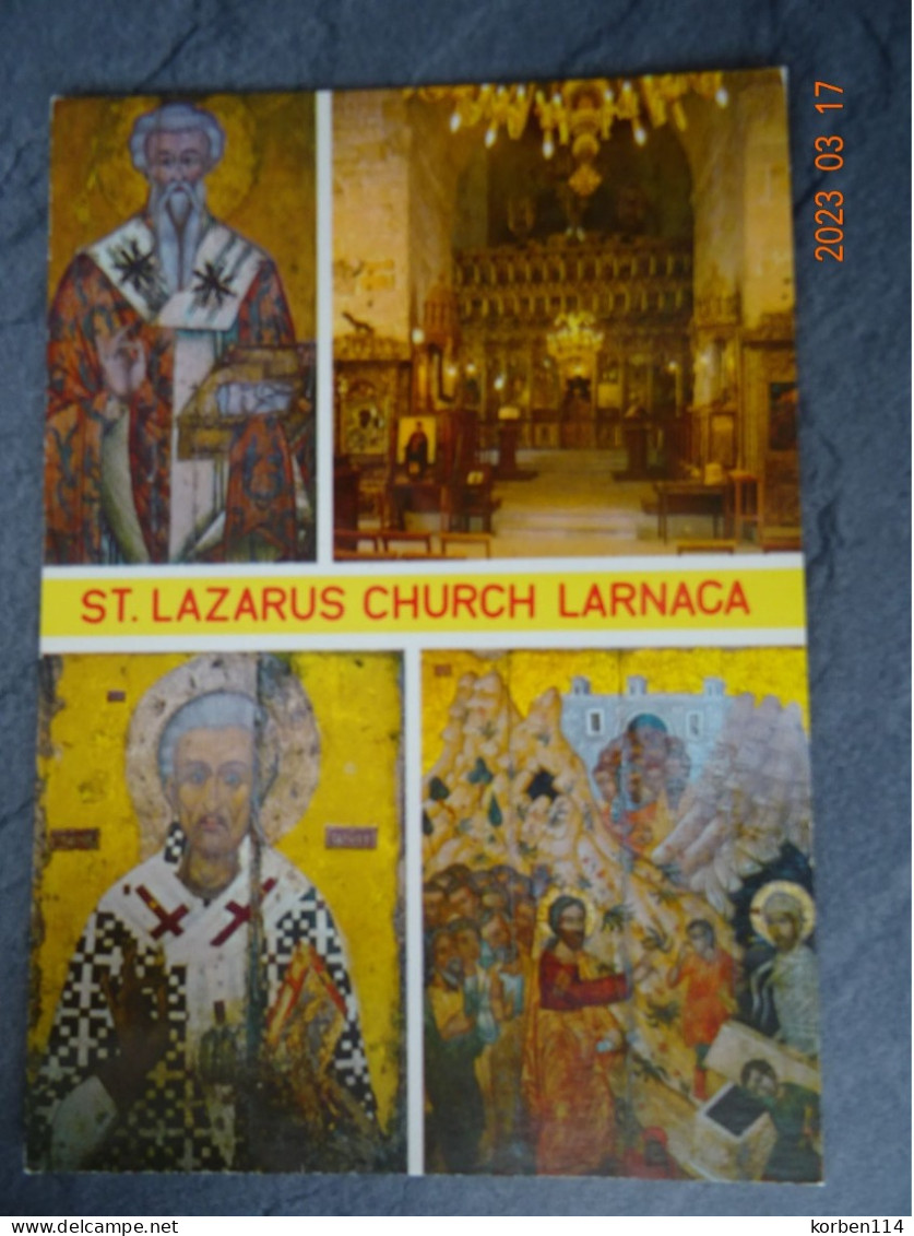 OLD ICONS AND THE INTERIOR OF ST. LAZARUS  CHURCH - Chypre