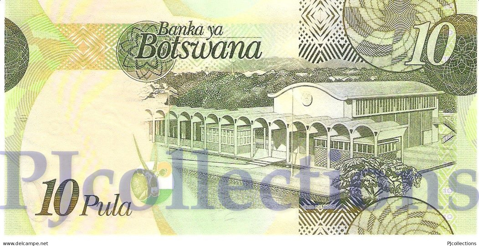 BOTSWANA 10 PULA 2010 PICK 30b UNC - Botswana