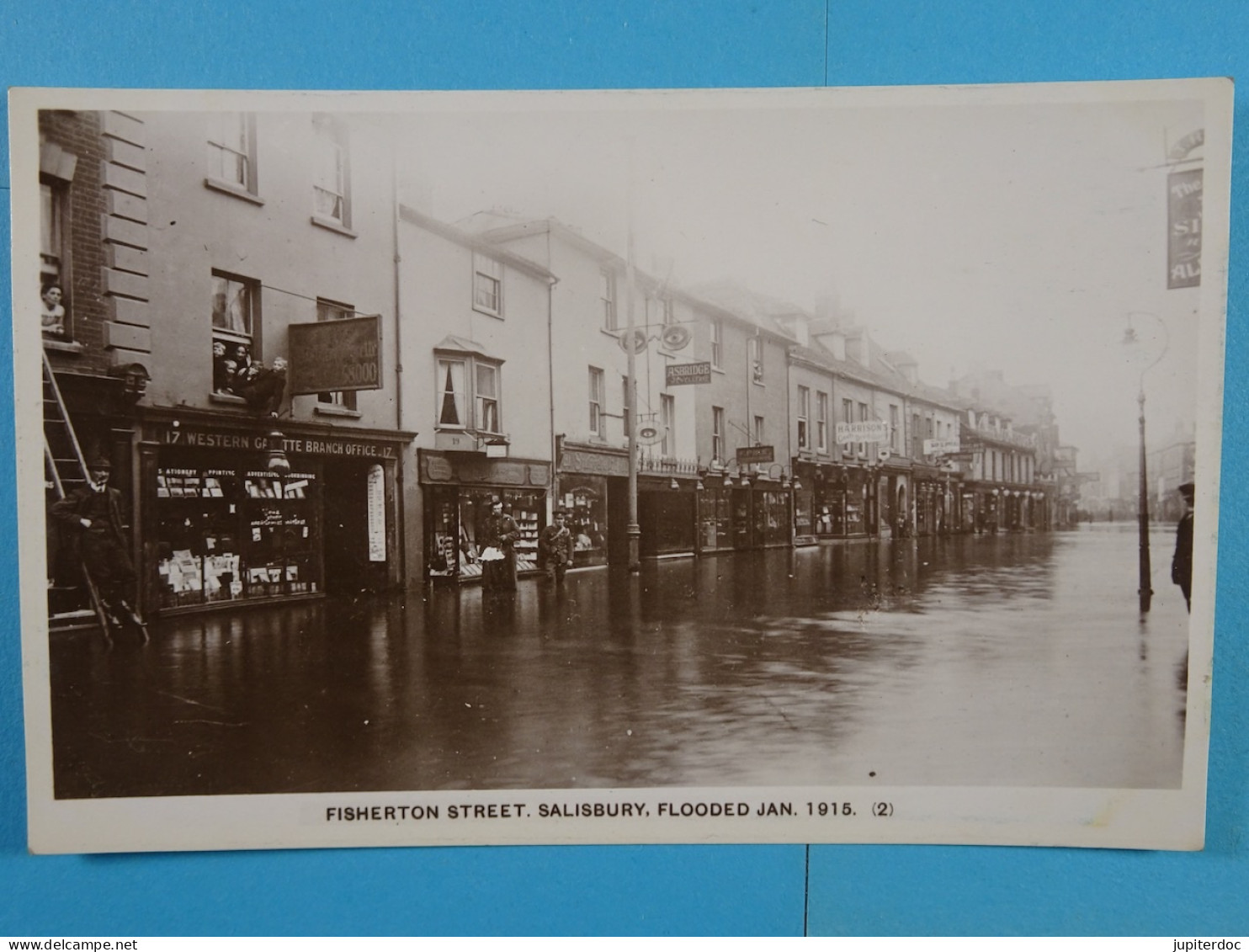 Fisherton Street, Salisbury, Flooded Jan. 1915 - Salisbury