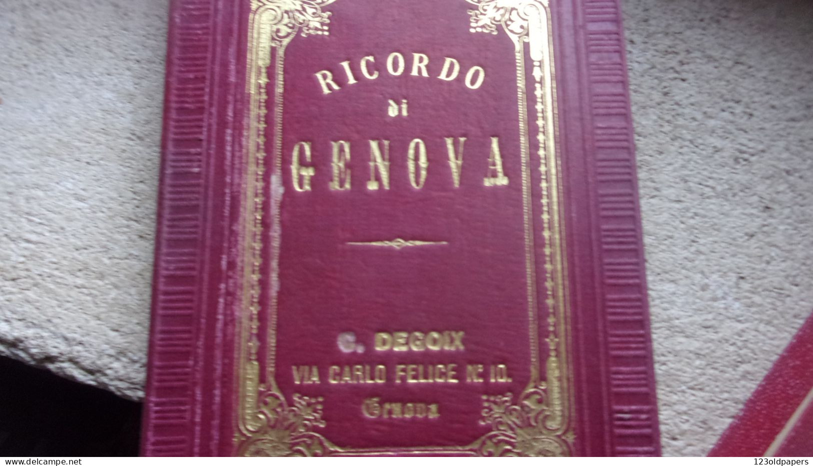 LIGURIA ITALIA RICARDO DI Genova  24  Foto Originale Decoix Del 1880 Circa GENOA GENES ITALIE - Ancianas (antes De 1900)