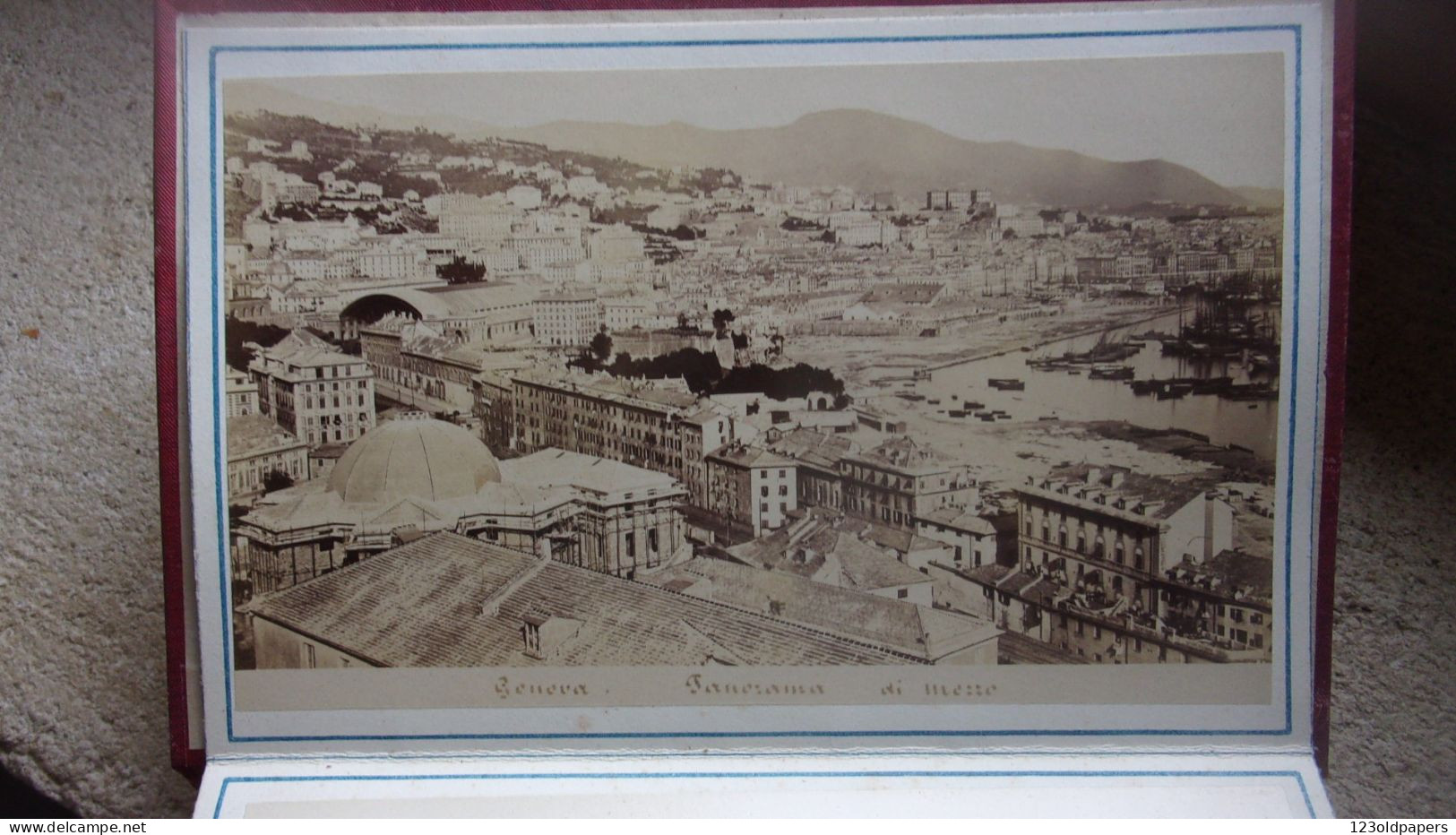 LIGURIA ITALIA RICARDO DI Genova  24  Foto Originale Decoix Del 1880 Circa GENOA GENES ITALIE - Ancianas (antes De 1900)