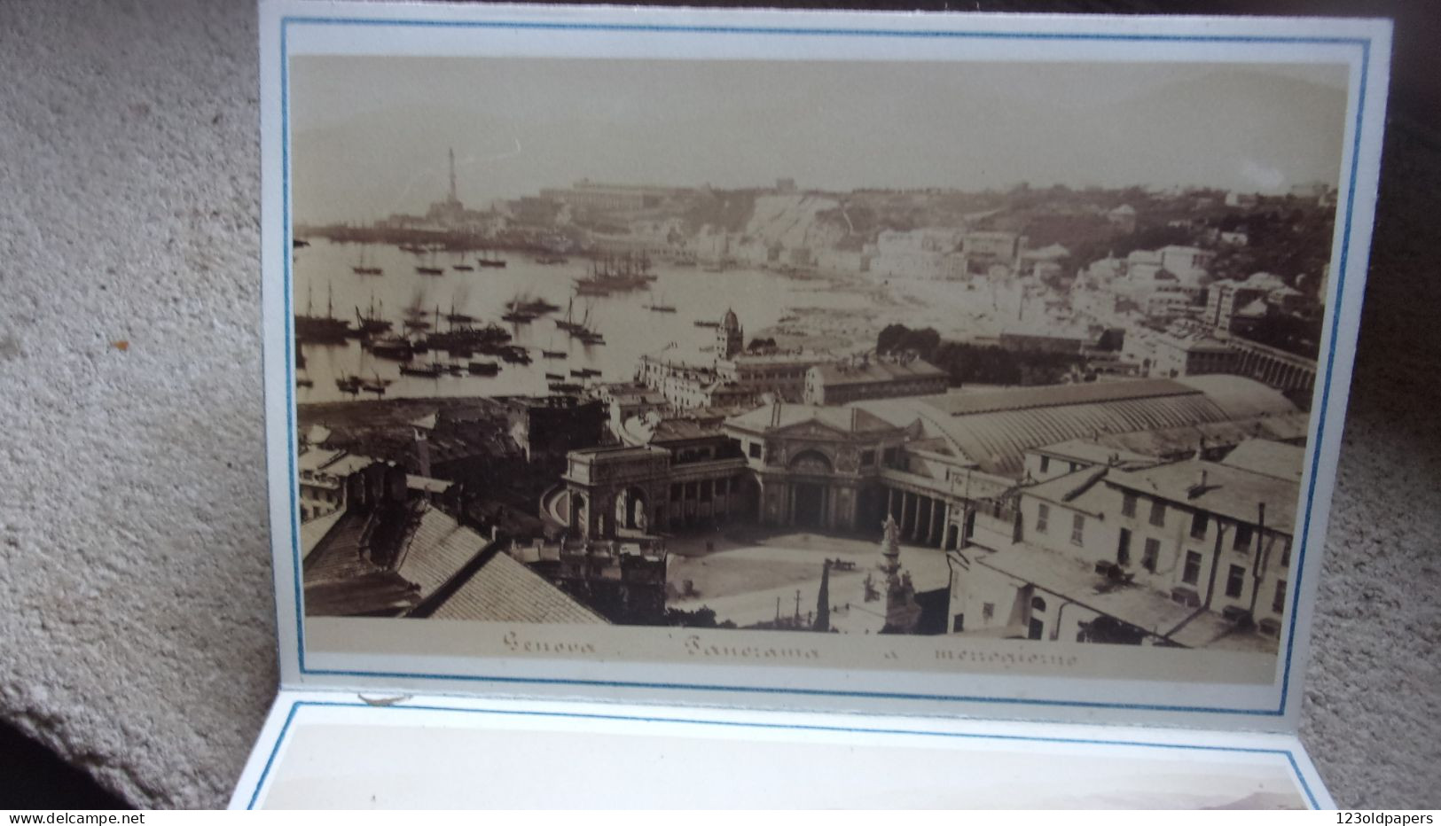 LIGURIA ITALIA RICARDO DI Genova  24  foto originale Decoix del 1880 circa GENOA GENES ITALIE