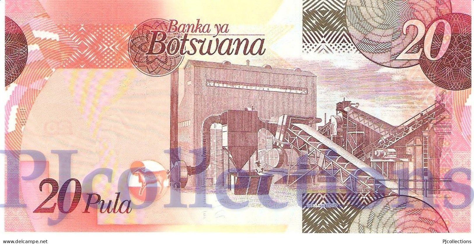 BOTSWANA 20 PULA 2010 PICK 31b UNC - Botswana