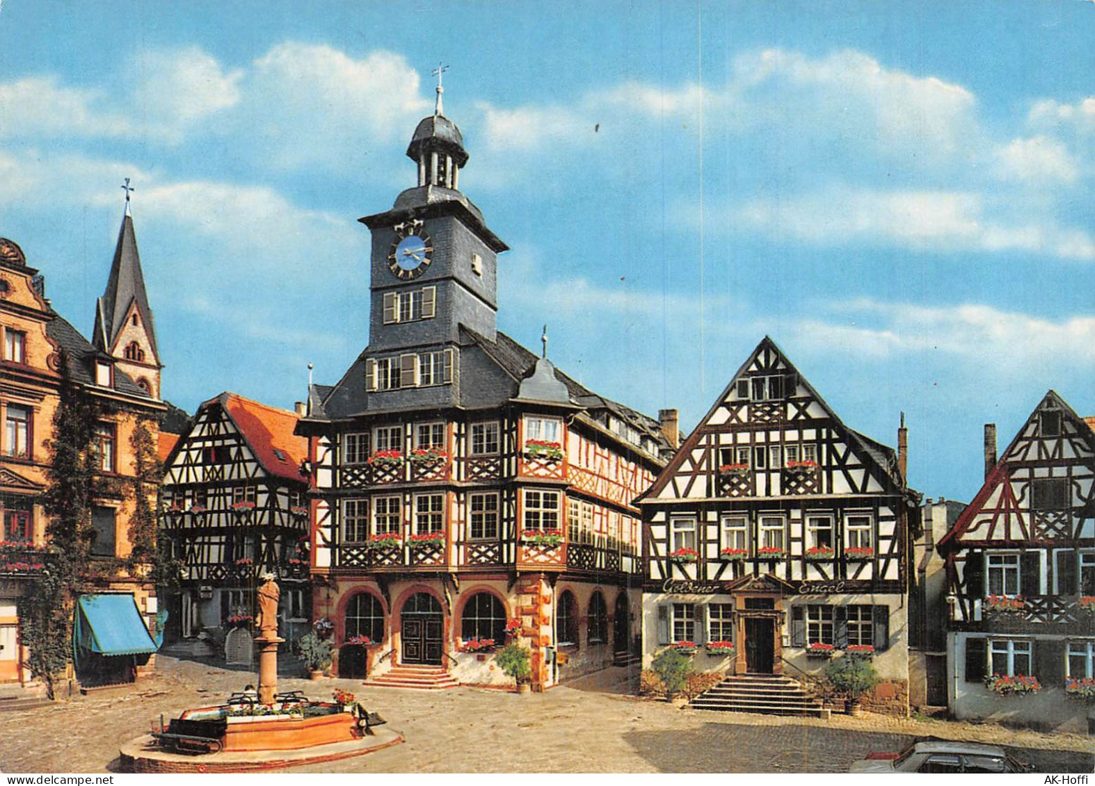 Heppenheim - Marktplatz Und Marienbrunnen (2142) - Heppenheim