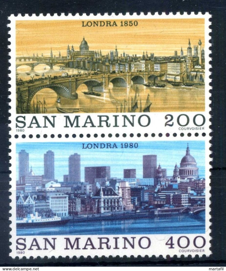 1980 SAN MARINO SET MNH ** Londra 1850 E 1980 - Nuevos