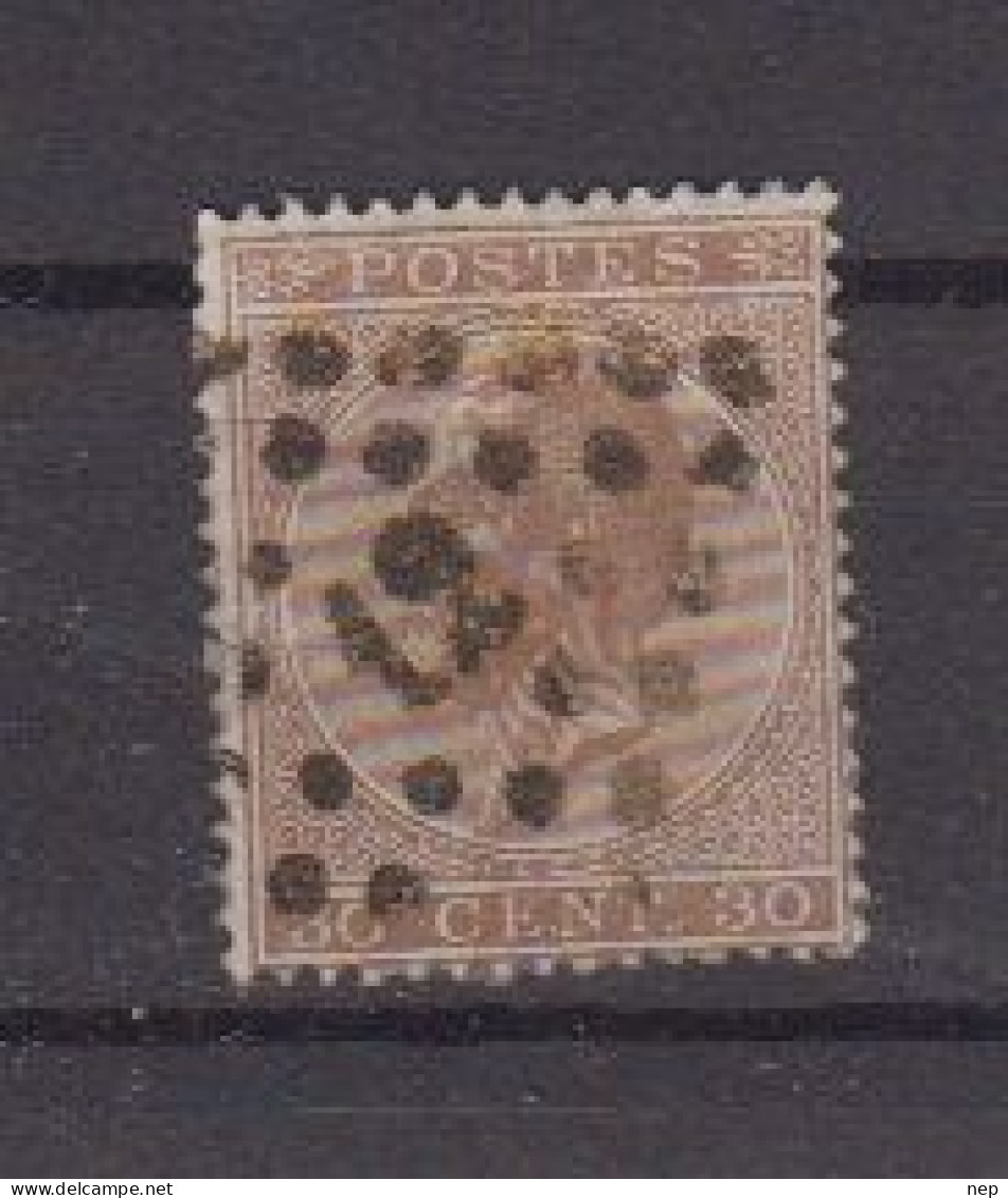 BELGIË - OBP - 1865/66 - Nr 19A (T/D 15) - (PT 12 - ANVERS) + Coba 1.00€ - Puntstempels