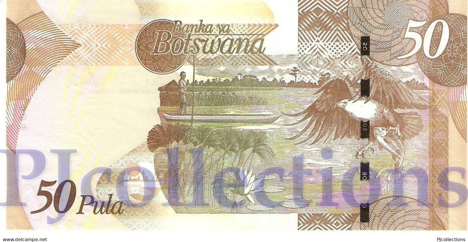 BOTSWANA 50 PULA 2009 PICK 32a UNC PREFIX "AA" - Botswana