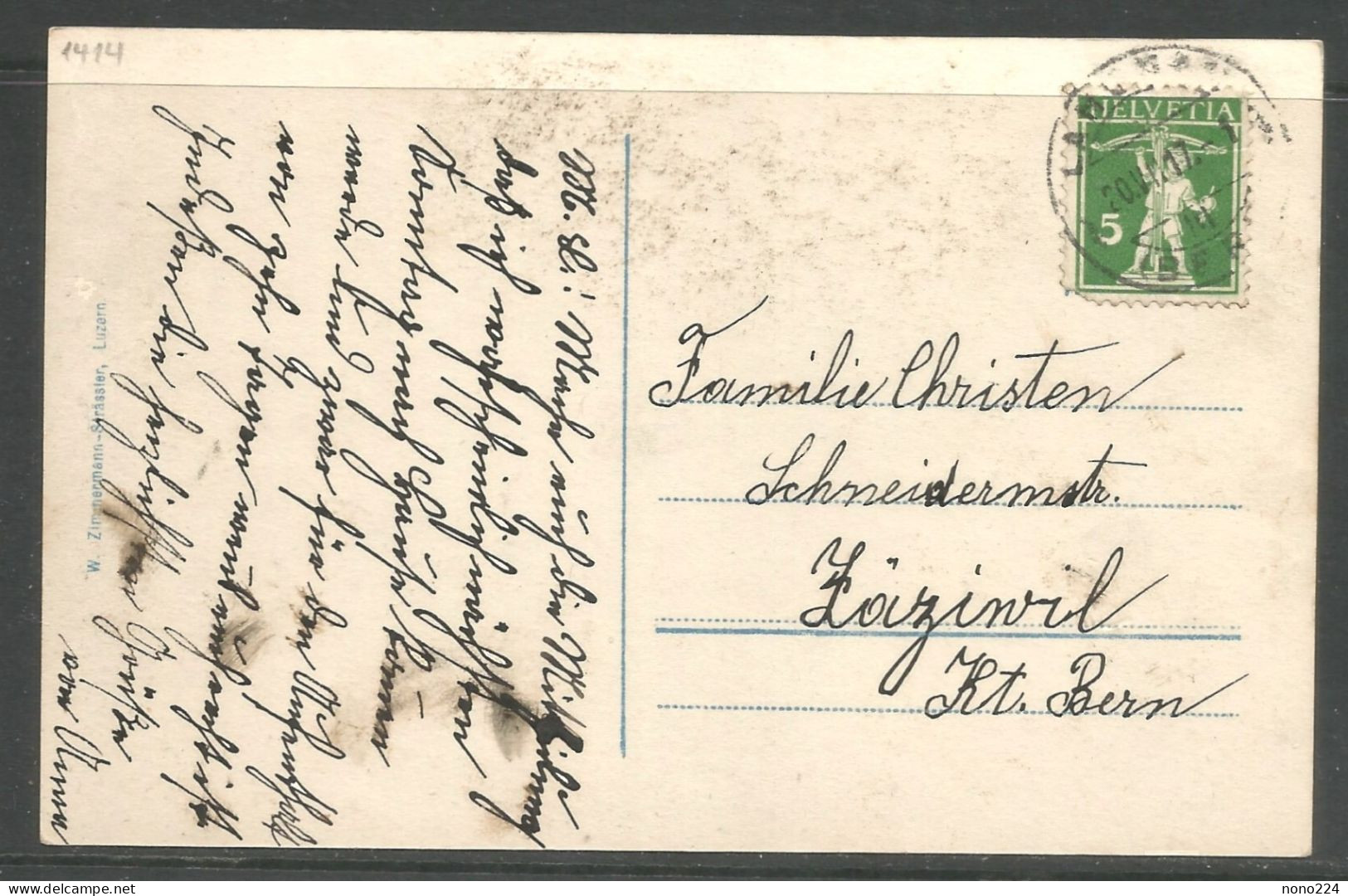 Carte P De 1917 ( Langnau I./ E. Von Süden ) - Langnau Im Emmental