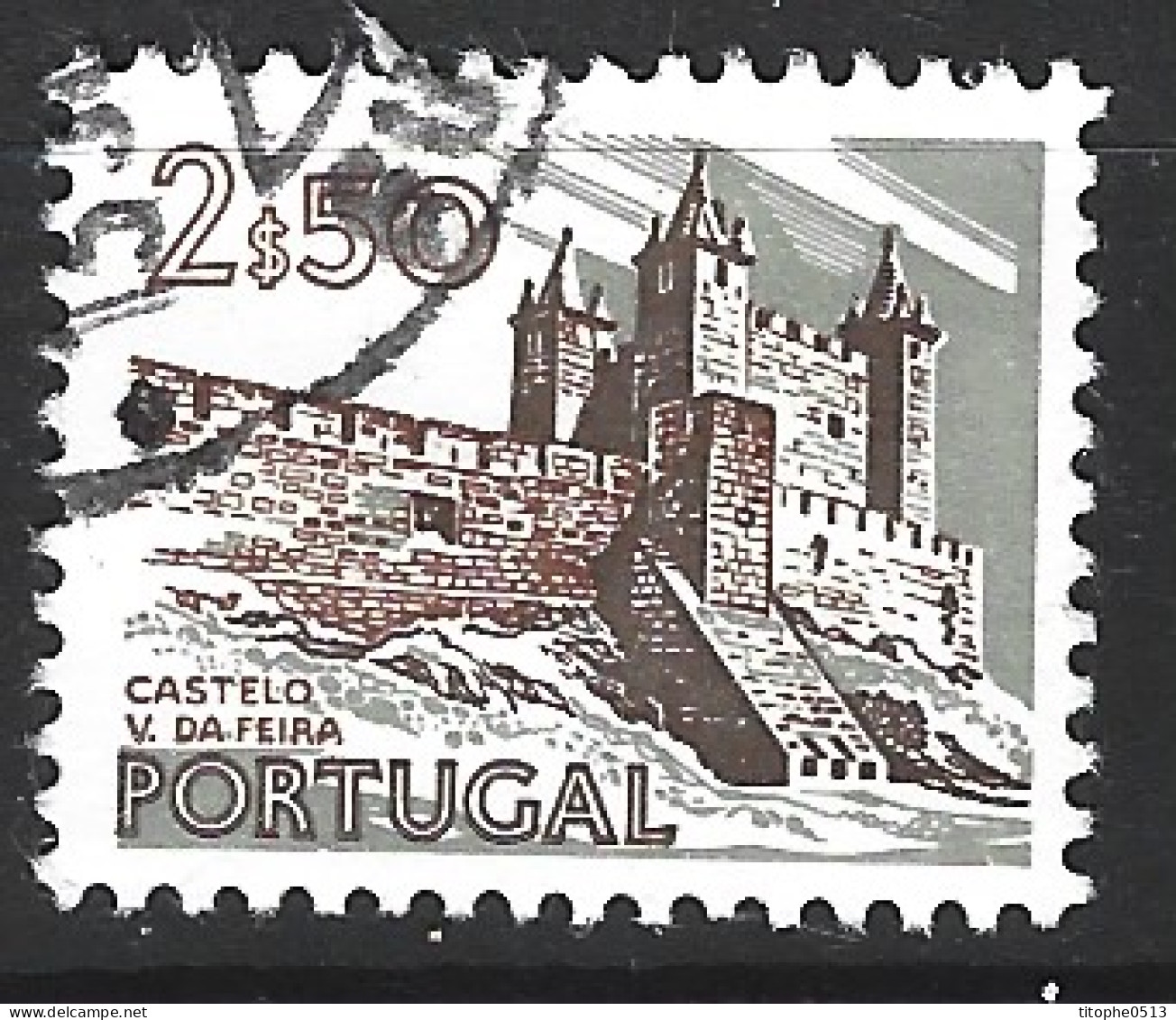 PORTUGAL. N°1193 Oblitéré De 1973. Château Vila Da Feira. - Châteaux