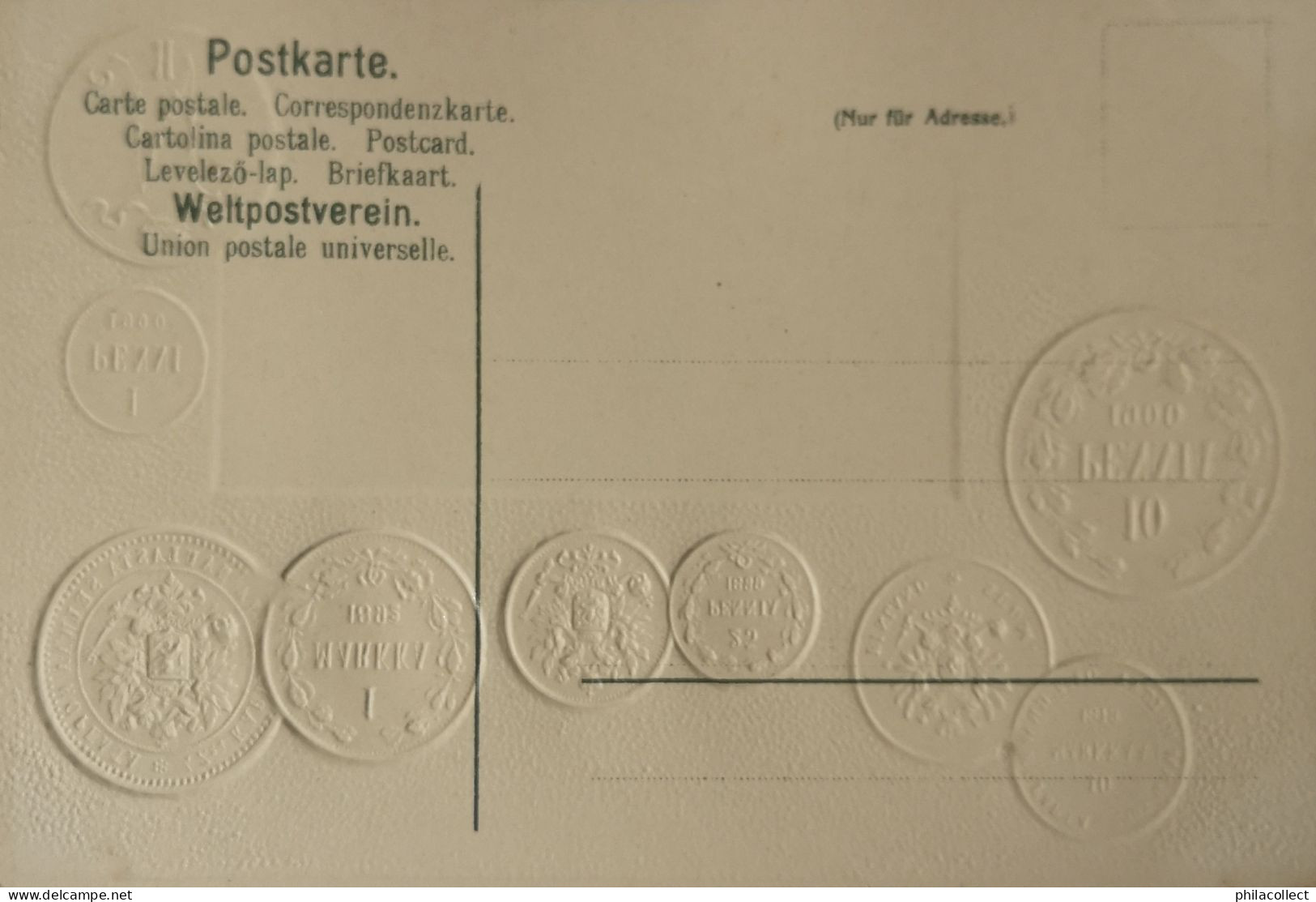 Finnland - Finland // Münzkarte Prägedruck - Coin Card Embossed  19?? - Finnland