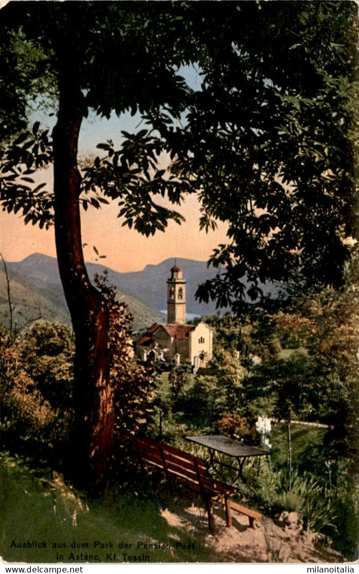 Veduta Dal Parco Della Pensione Della Posta, Astano, Ct. Ticino (8130) - Astano