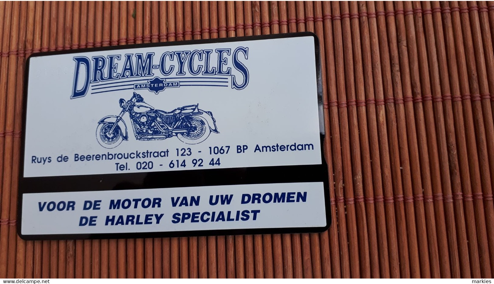 Phonecard Dream Cycles Harley Davidson (Mint,Neuve)  Rare - Motos