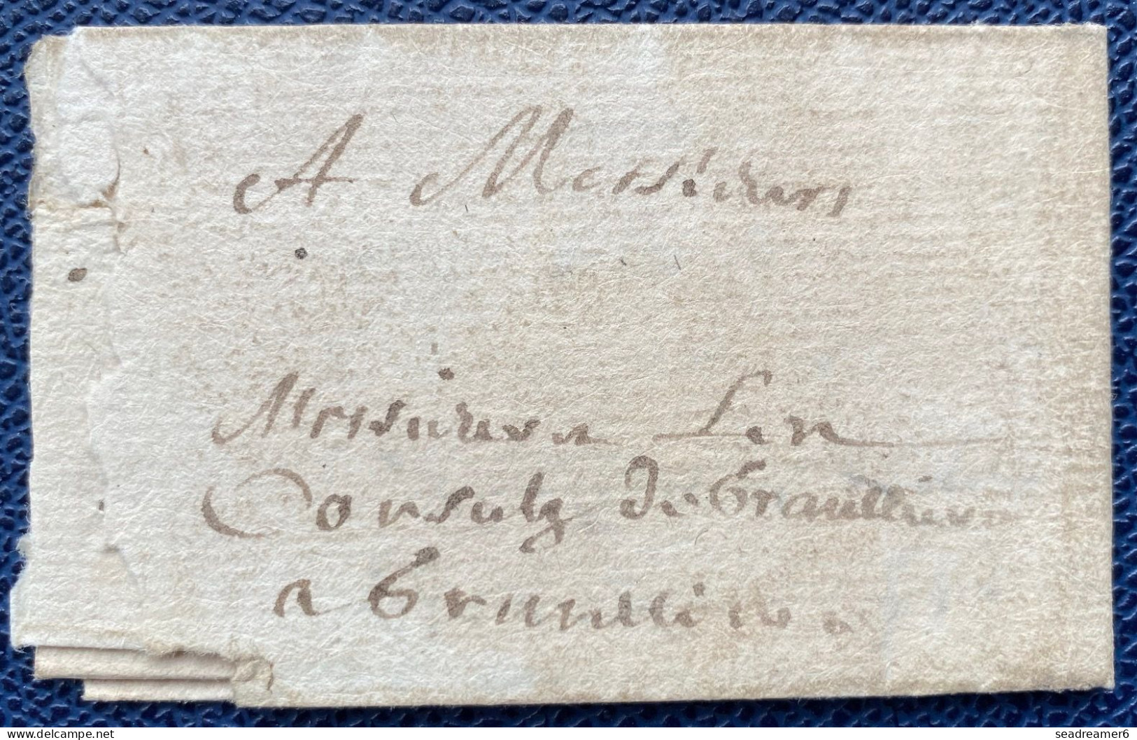 Petite LETTRE De GRASSE (77 X 47mm) Pour GREOLIERES (à Peine 500 âmes) En 1665 TTB & Pas Si Courant - ....-1700: Précurseurs