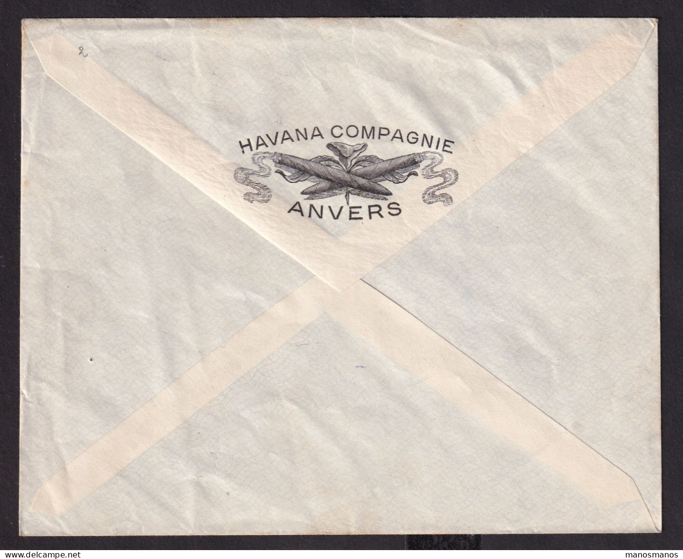 DDDD 830 -- TABAC - Enveloppe TP Germania ANTWERPEN 1918 - Censure Dito - Verso Illustré Cigares HAVANA COMPAGNIE - Tabacco