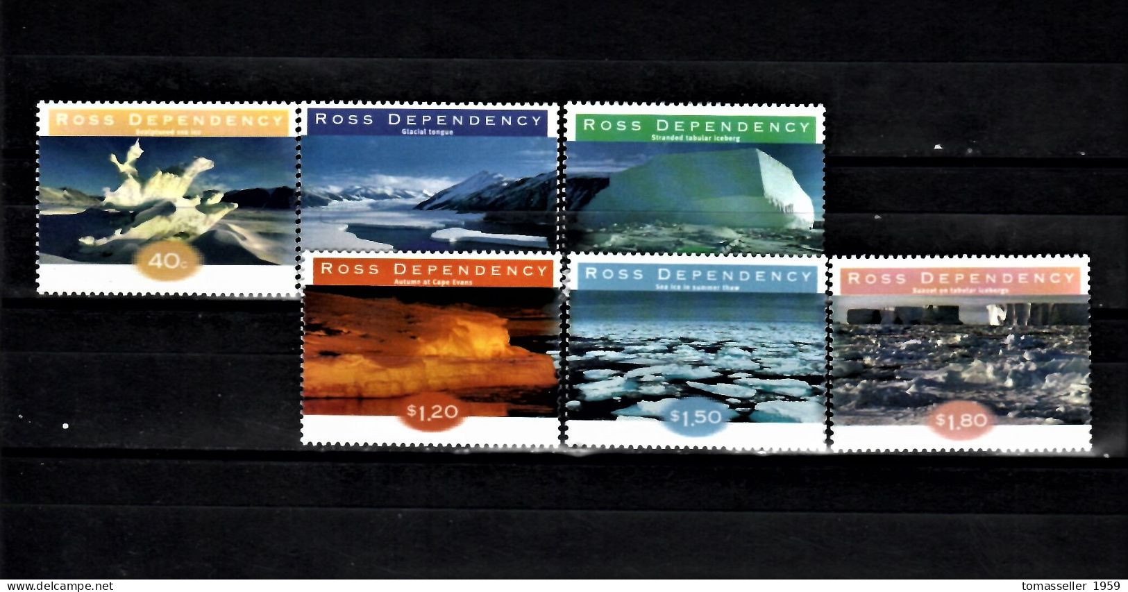 Ross Dependency (New Zealand)- 1998 Ice Formations -6v.MNH** - Unused Stamps