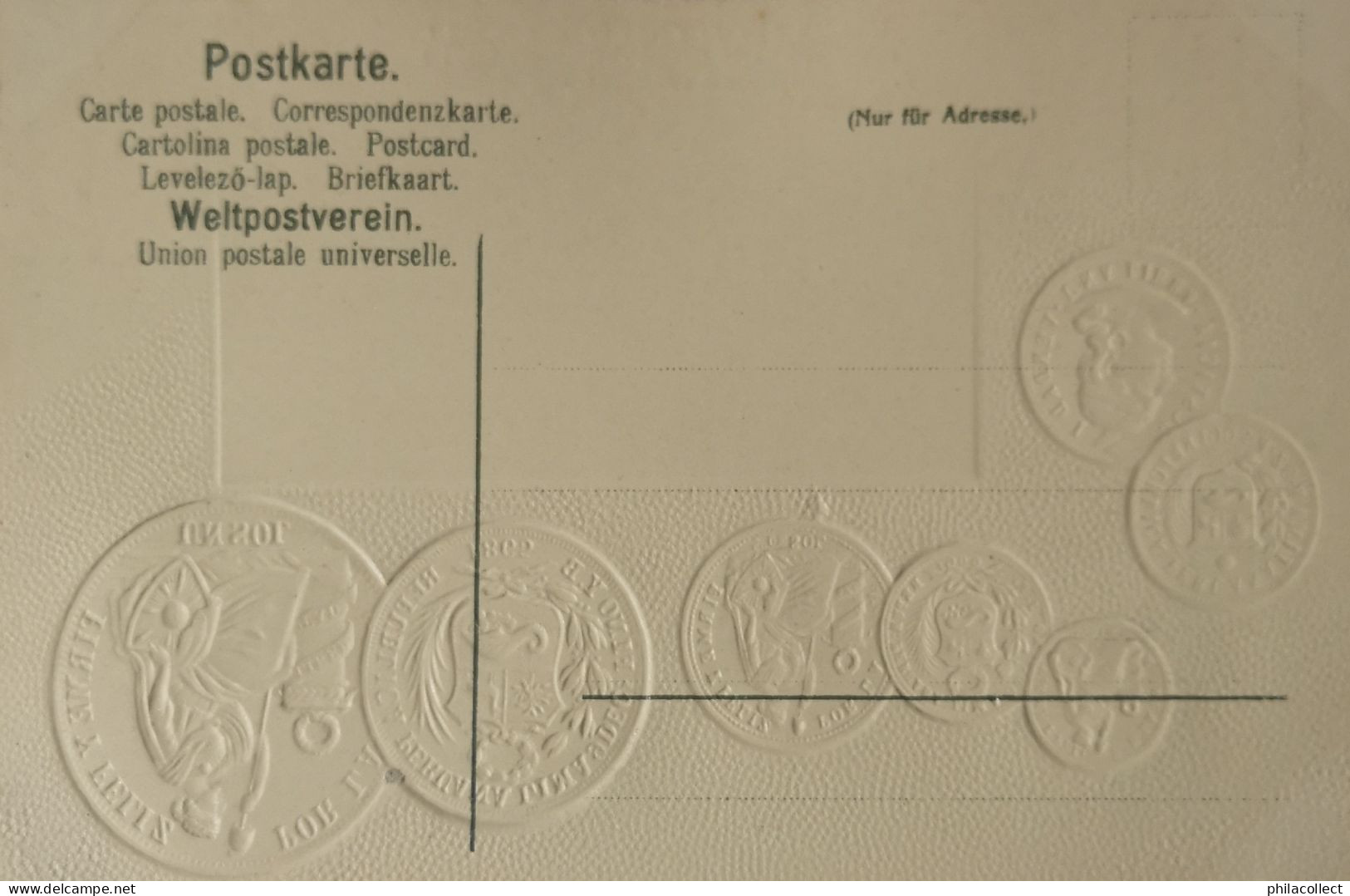 Peru  // Münzkarte Prägedruck - Coin Card Embossed  19?? - Peru
