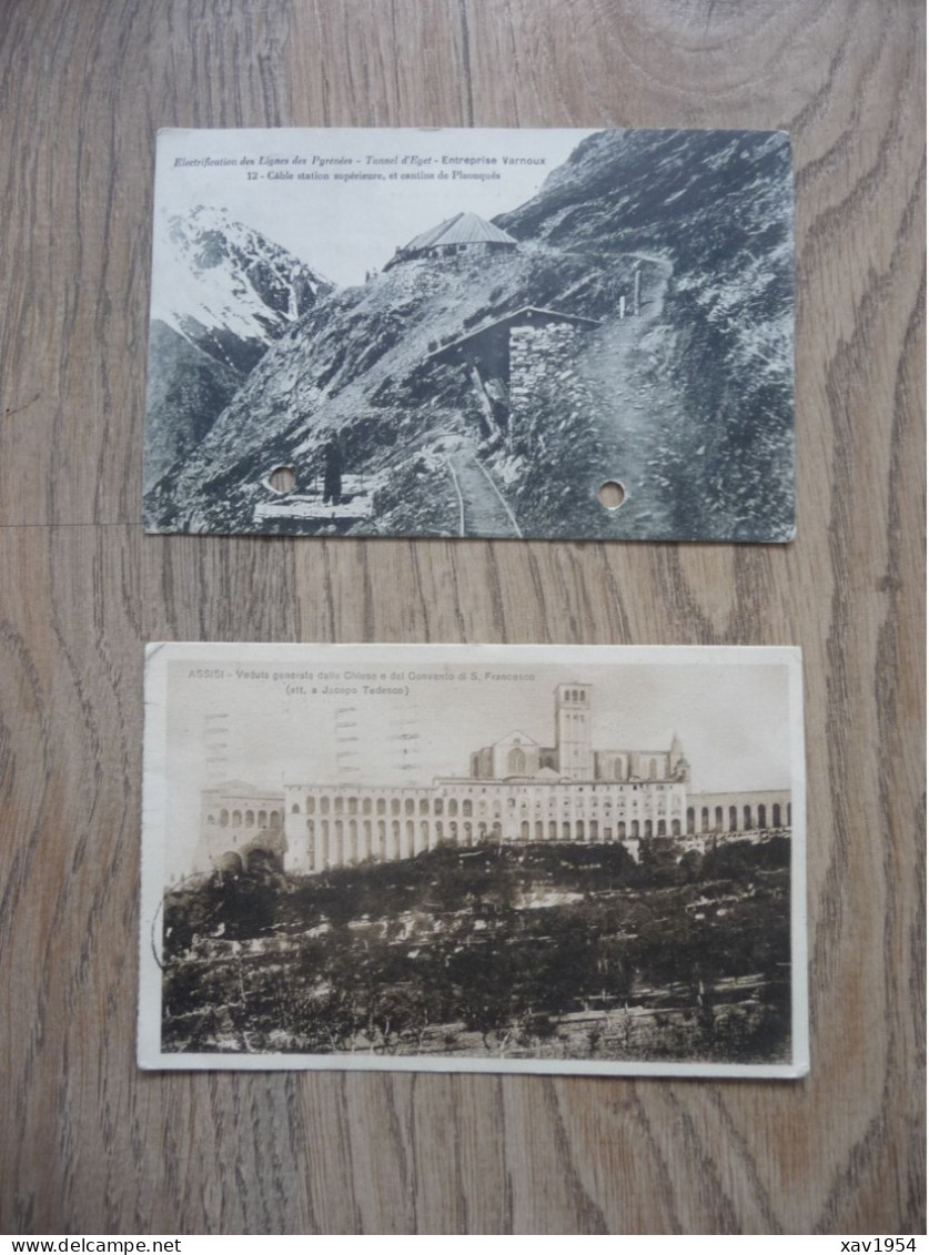 2 CARTES POSTALES  (1918 & 1922) Expédiées Au Méme Destinataire (Castelpers) - Aragnouet