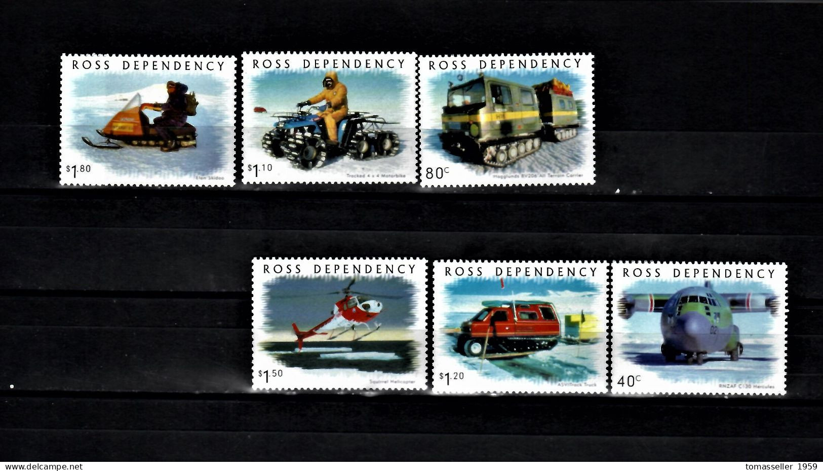Ross Dependency (New Zealand)- 2000 Transportation -6v.MNH** - Unused Stamps