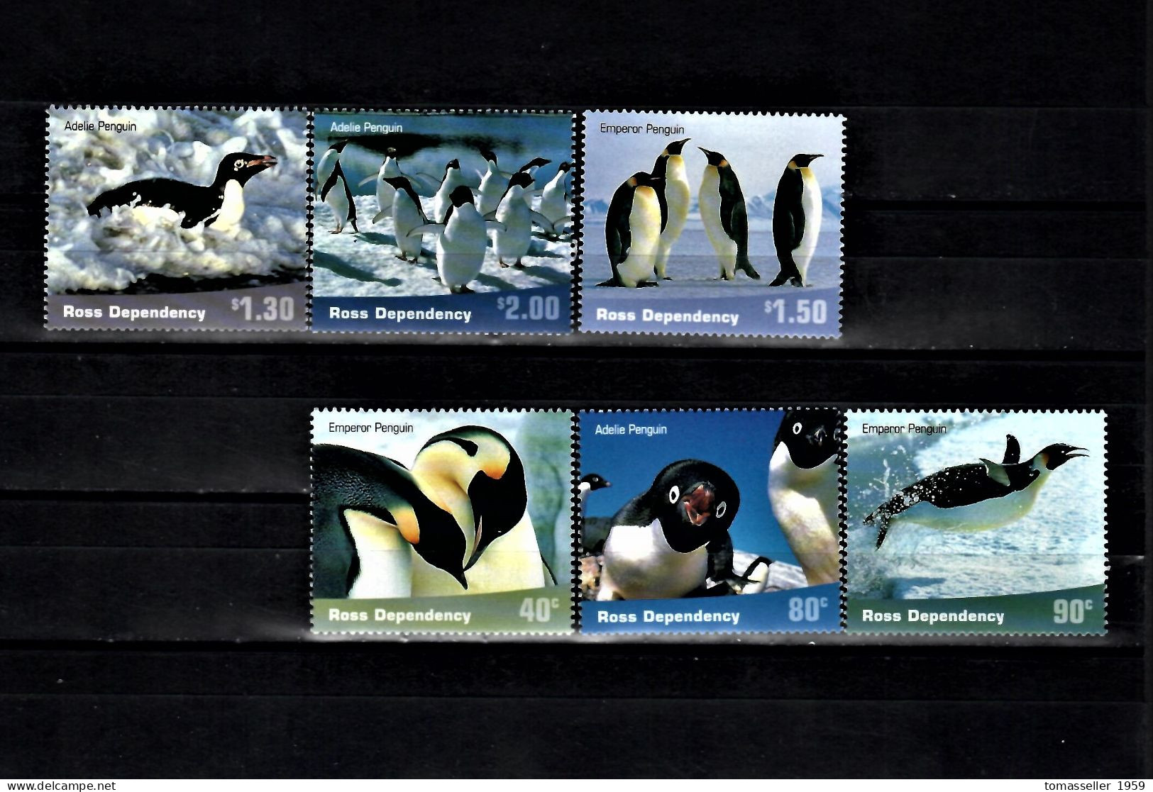 Ross Dependency (New Zealand)- 2001 Penguins -6v.MNH** - Neufs