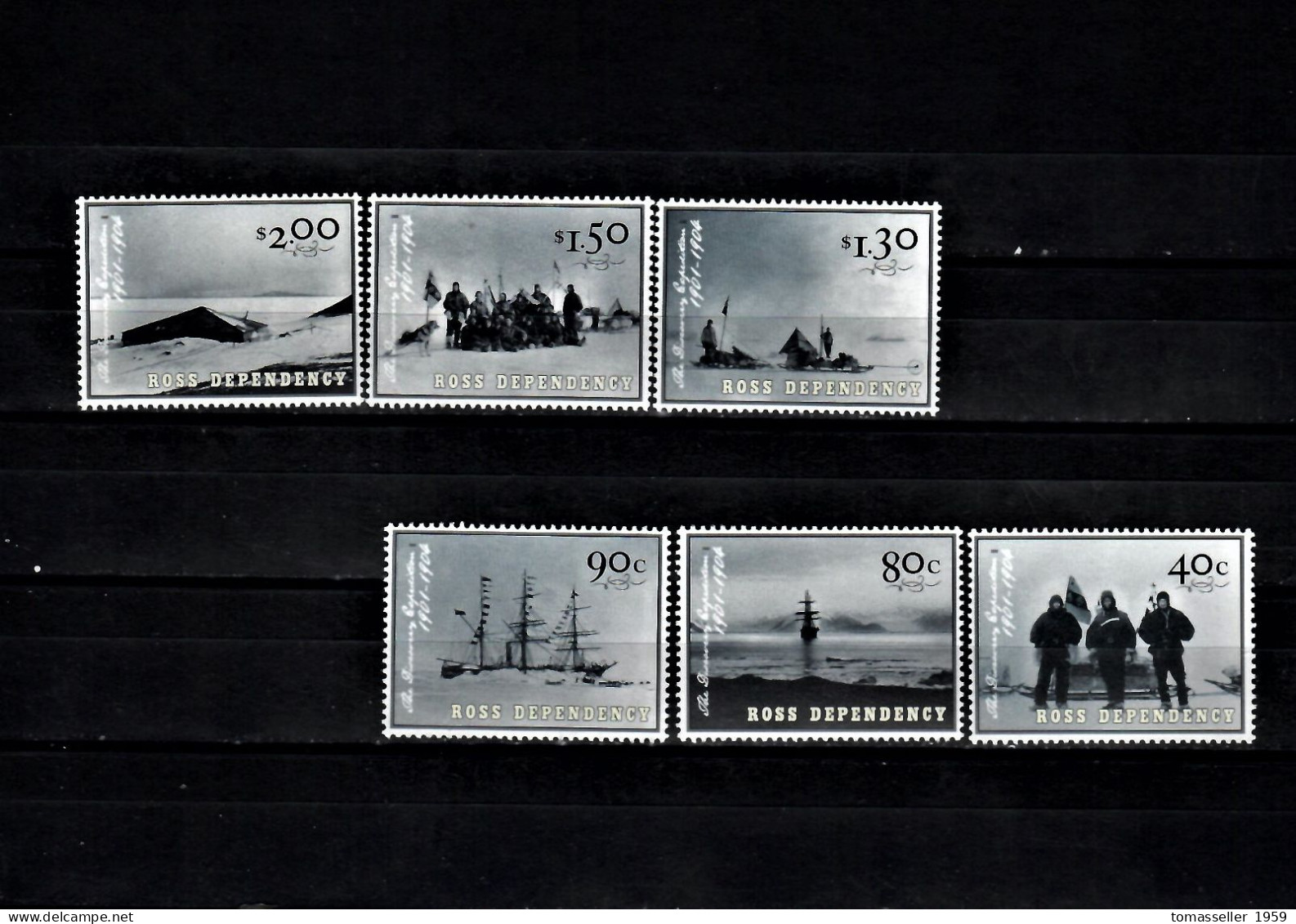 Ross Dependency (New Zealand)- 2002 Explorers 1901-1904 -6v.MNH** - Neufs