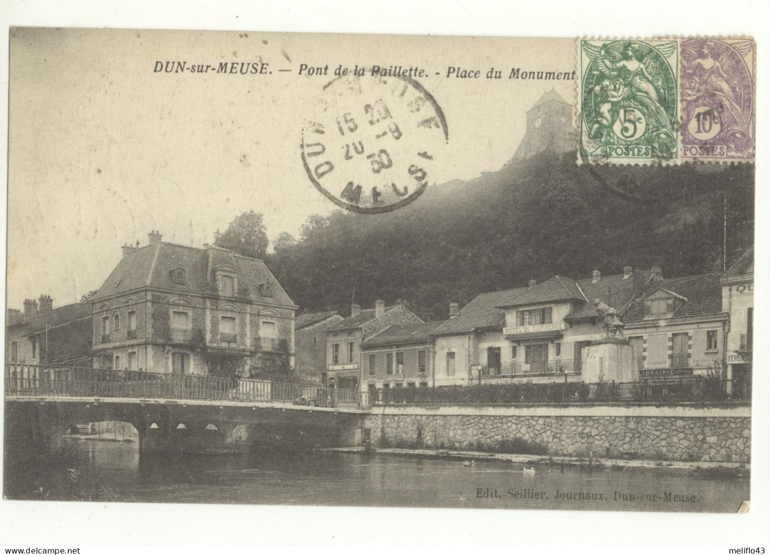 55/ CPA - Dun Sur Meuse - Pont De La Paillette - Dun Sur Meuse